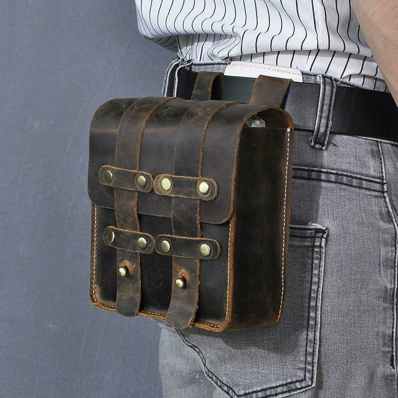 Waldorf Buffalo Leather Belt Bag