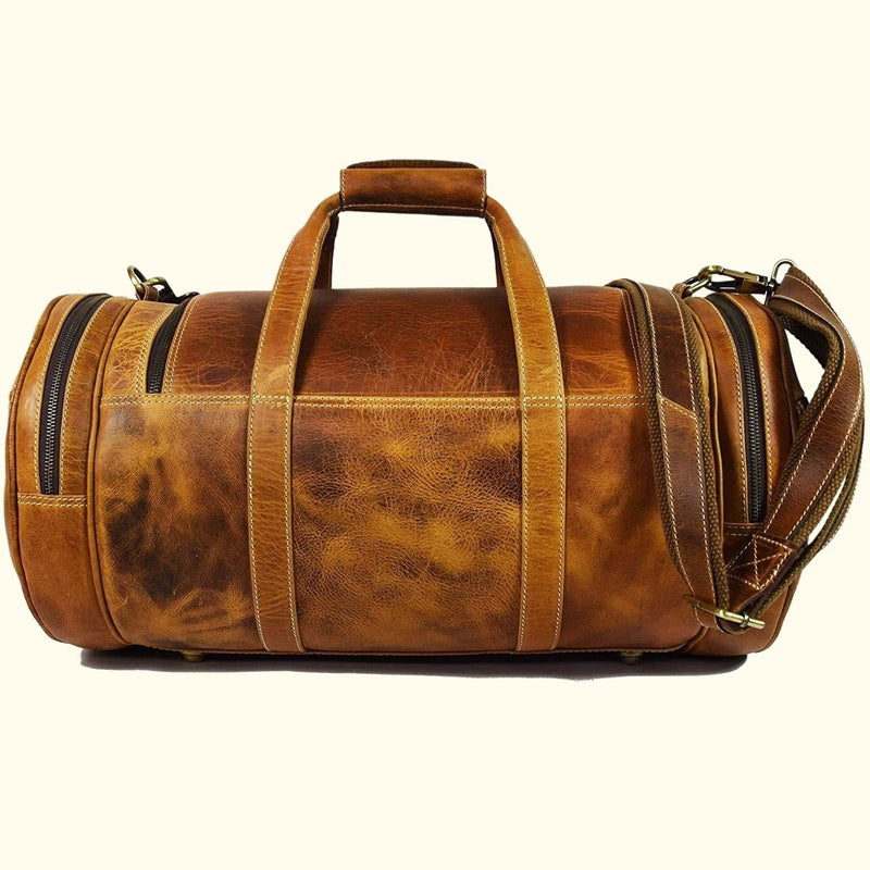 Barrel Leather Duffel Bag – Chuupul Leather