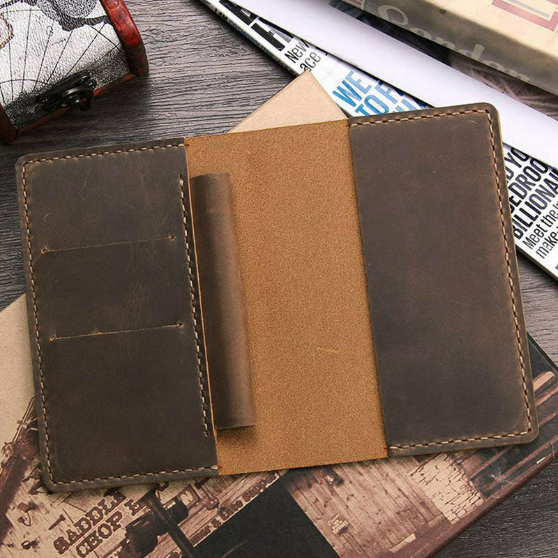 Basel Vintage Leather Notebook Holder