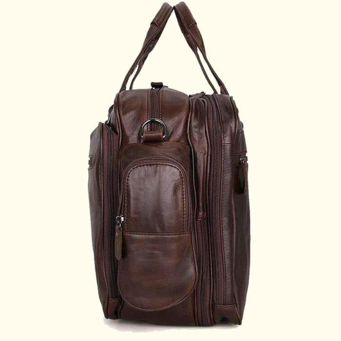 Cowhide Leather Business Travel Briefcase