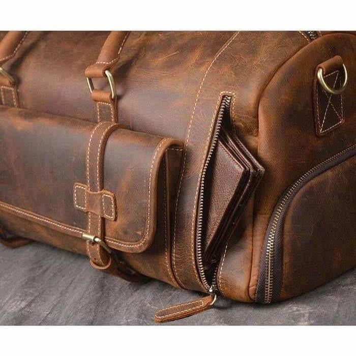 Full-Grain Leather Travel Duffel Bag – James Leather
