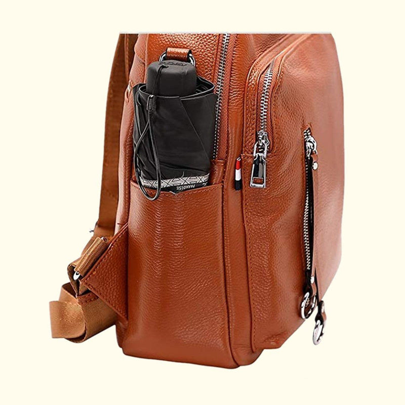 Madison Leather Backpack | Dark Hazelnut
