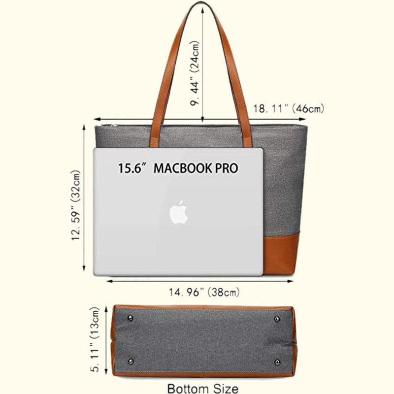Belle Women Canvas Leather Tote Bag