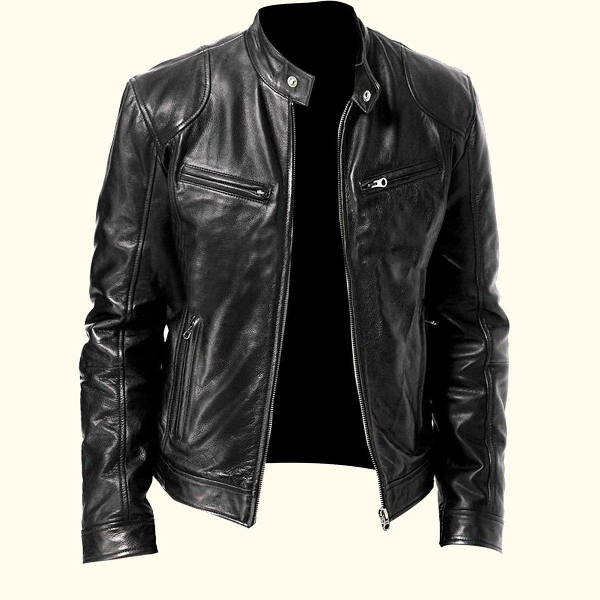 Genuine leather jacket mens hotsell